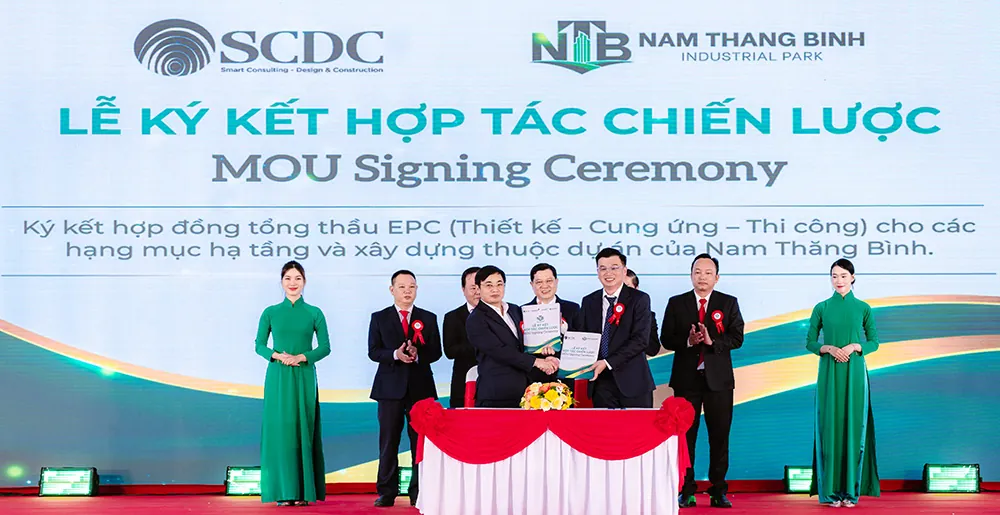 SCDC Signs Strategic Partnership with Nam Thang Binh Industrial Park